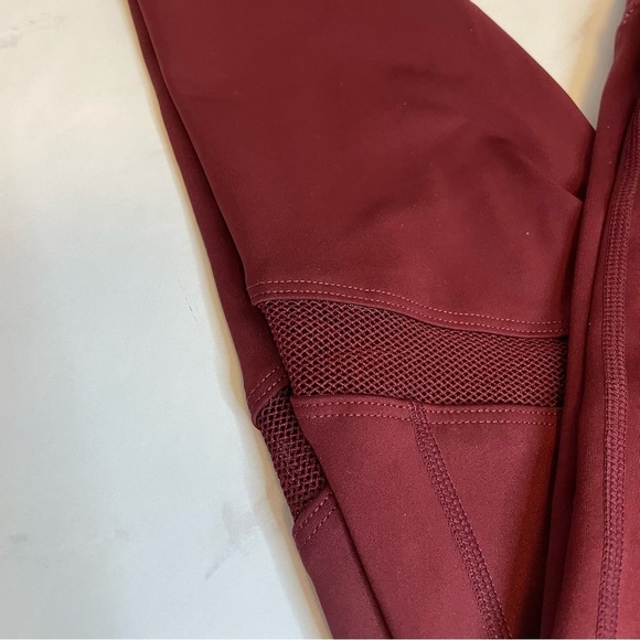 FABILETICS Burgundy High Waisted Leggings - Picture 8 of 11